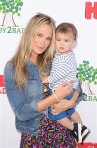 Molly Sims with son Brooks Stuber at the Baby2Baby event in LA