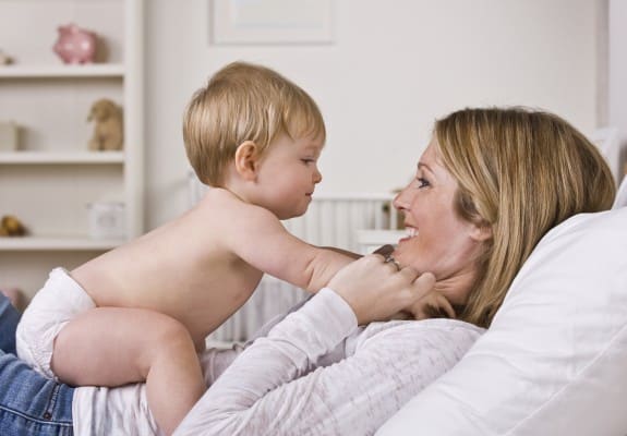 Mother Playing With Baby