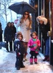 Moroccan and Monroe Cannon in Aspen with their mom Mariah Carey