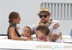 Nicole Richie and Joel Madden with kids Harlow & Sparrow Madden in St