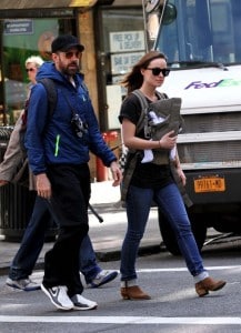 Olivia Wilde And Jason Sudeikis Take Baby Otis For A Walk