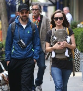 Olivia Wilde And Jason Sudeikis Take Baby Otis For A Walk