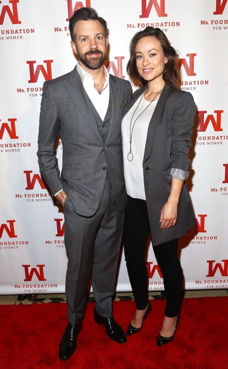 Olivia Wilde and fiance Jason Sudeikis at the 2014 Ms. Foundation Women Of Vision Gala