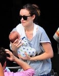 Olivia Wilde out in NYC with son Otis