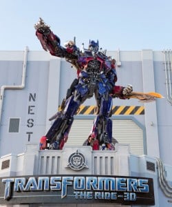 Optimus Prime transformers ride at Universal Orlando Resort