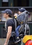 Orlando Bloom Carries Flynn On His Back