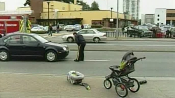 Passersby in BC Save Baby From Accident that Trapped Stroller Underneath Car