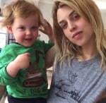 Peaches Geldof with son Astala Geldof-Cohen