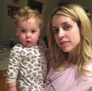 Peaches Geldof with son Phaedra Geldof-Cohen