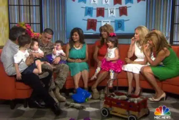 Phillip and Danielle Lovato with their family