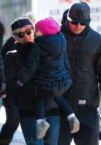 Pink & Carey Hart with daughter Willow in NYC