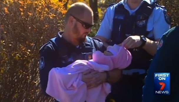 Police rescue baby left in hot car
