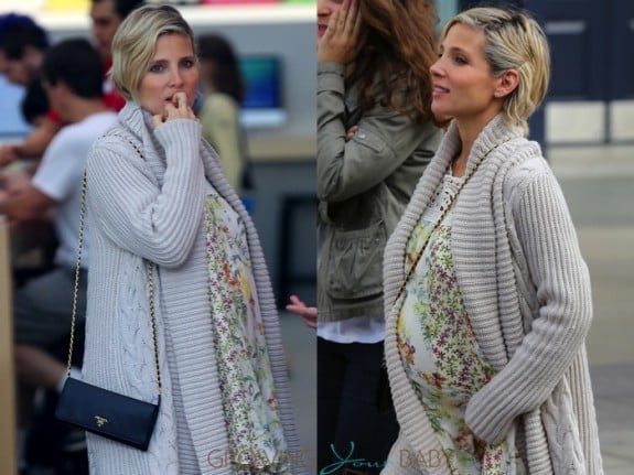 Pregnant Actress Elsa Pataky out in LA