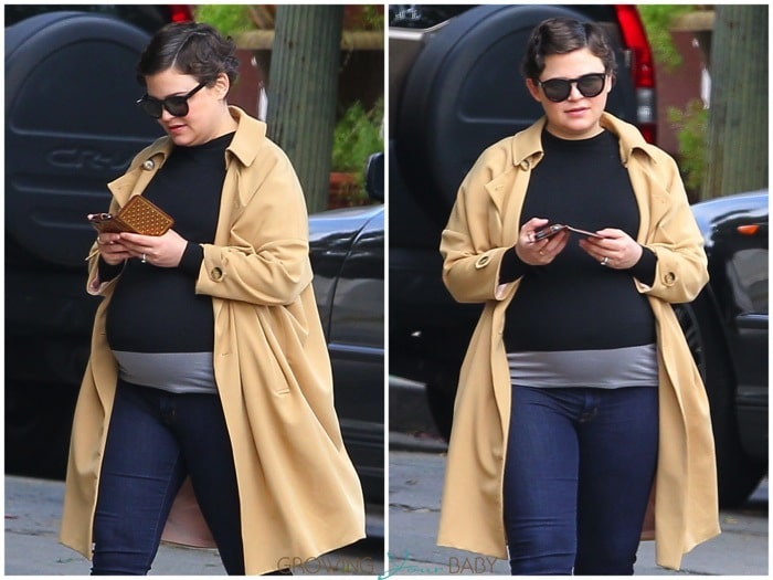 Pregnant Actress Ginnifer Goodwin out in LA