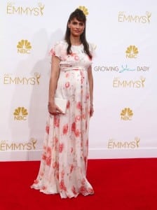 Pregnant Amanda Peet at the  66th Annual Primetime Emmy Awards