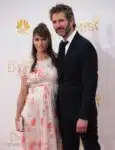 Pregnant Amanda Peet at the 66th Annual Primetime Emmy Awards with husband David Benioff