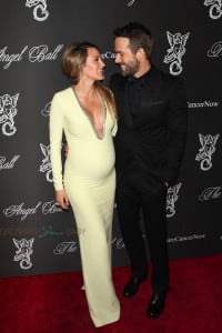 Pregnant Blake Lively and Ryan Reynolds  at Gabrielle's Angel Foundation Hosts Angel Ball 2014