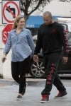 CaCee Cobb shows off her baby belly as she goes out with hubby Donald Faison for a coffee in LA