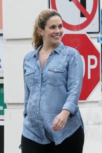 CaCee Cobb shows off her baby belly as she goes out with hubby Donald Faison for a coffee in LA