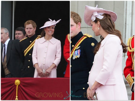 Pregnant Catherine Middleton at Trooping of the Color 2013