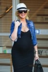 Pregnant Christina Aguilera out in LA