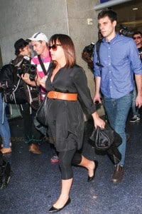 Pregnant Christina Ricci & James Heerdegen at LAX