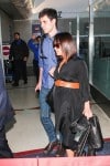 Pregnant Christina Ricci and James Heerdegen at LAX