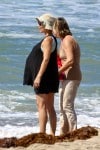 Pregnant Elsa Pataky at the beach