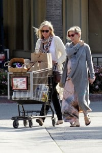 Pregnant Elsa Pataky out shopping with her mother-in-law Leonie