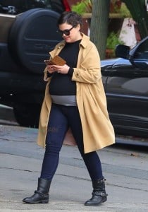 Pregnant Ginnifer Goodwin out in LA