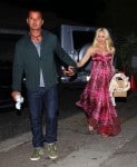 Pregnant Gwen Stefani and husband Gavin Rossdale Attending a baby shower in LA