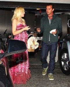 Pregnant Gwen Stefani and husband Gavin Rossdale Attends a baby shower