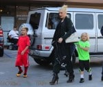 Pregnant Gwen Stefani grabs some ice cream with her boys Kingston and Zuma