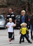 Pregnant Gwen Stefani out with Gavin, Zuma and Kingston Rossdale