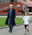 Pregnant Gwen Stefani out with Kingston Rossdale