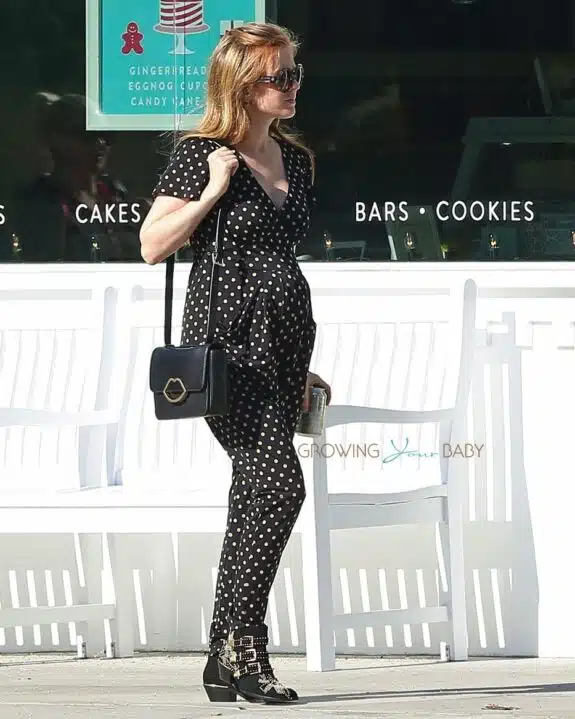 Pregnant Isla Fisher out in LA
