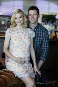 Pregnant Jaime King glowed as she showed off her favorite new baby gifts, including the Nuna ZAAZ highchair, during her baby shower on August 17, 2013