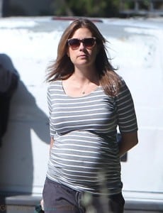 Pregnant Jenna Fischer out in LA