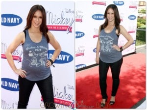 Pregnant Jennifer love Hewitt at the Disney Old Navy Launch