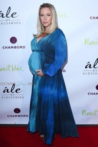 Pregnant Kendra Wilkinson red carpet Ale by Alessandra Ambrosio Collection launch