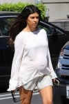 Pregnant Kourtney Kardashian  out in LA