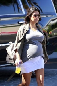 Pregnant Kourtney Kardashian out in LA 2