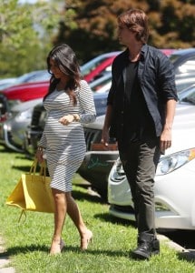 Pregnant Kourtney Kardashian out with Jonathon Cheban in the hamptons