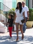 Pregnant Kourtney Kardashian with son mason in the Hamptons