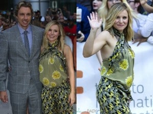 Pregnant Kristen Bell and husband Dax Shepard at the Toronto International Film Festival