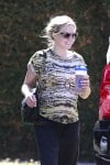 Pregnant Kristen Bell out in LA