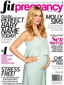 Pregnant Molly SIms Fit Pregnancy feb:mar2015