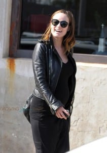 Pregnant Olivia Wilde out shopping in LA