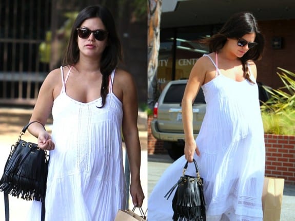 Pregnant Rachel Bilson out shopping in LA