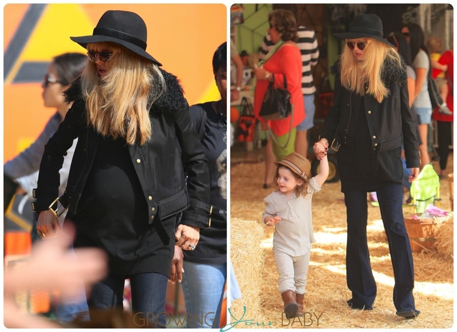 Pregnant Rachel Zoe at the Pumpkin Patch with son Skyler